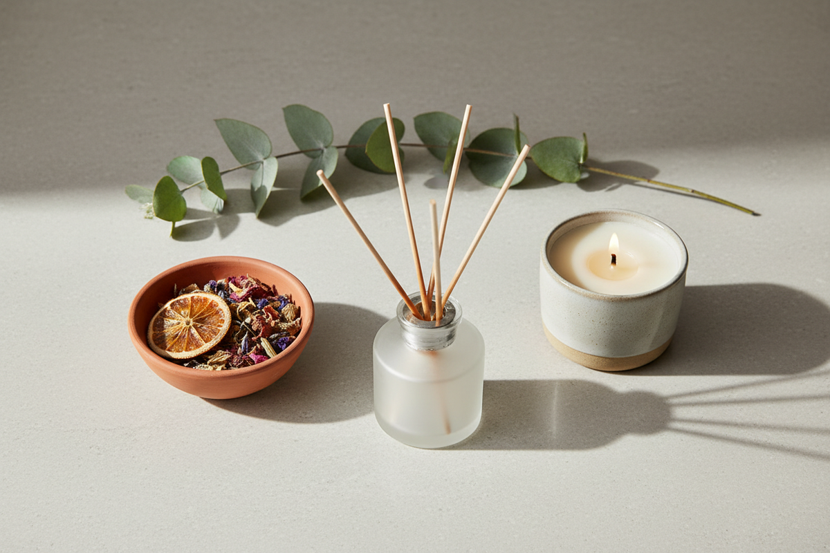 A collection of non-toxic and eco friendly air freshener options