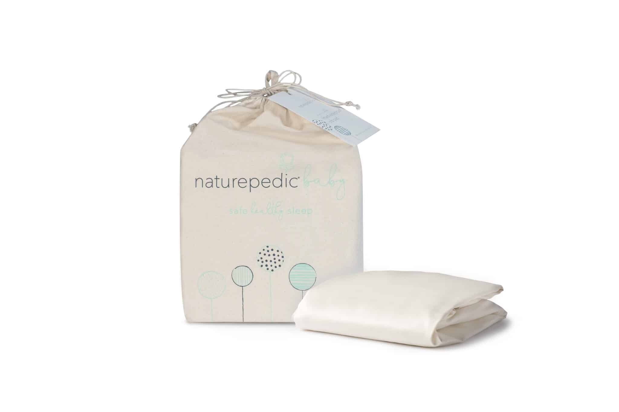 Naturepedic Organic Cotton Sateen Crib Sheets 300TC