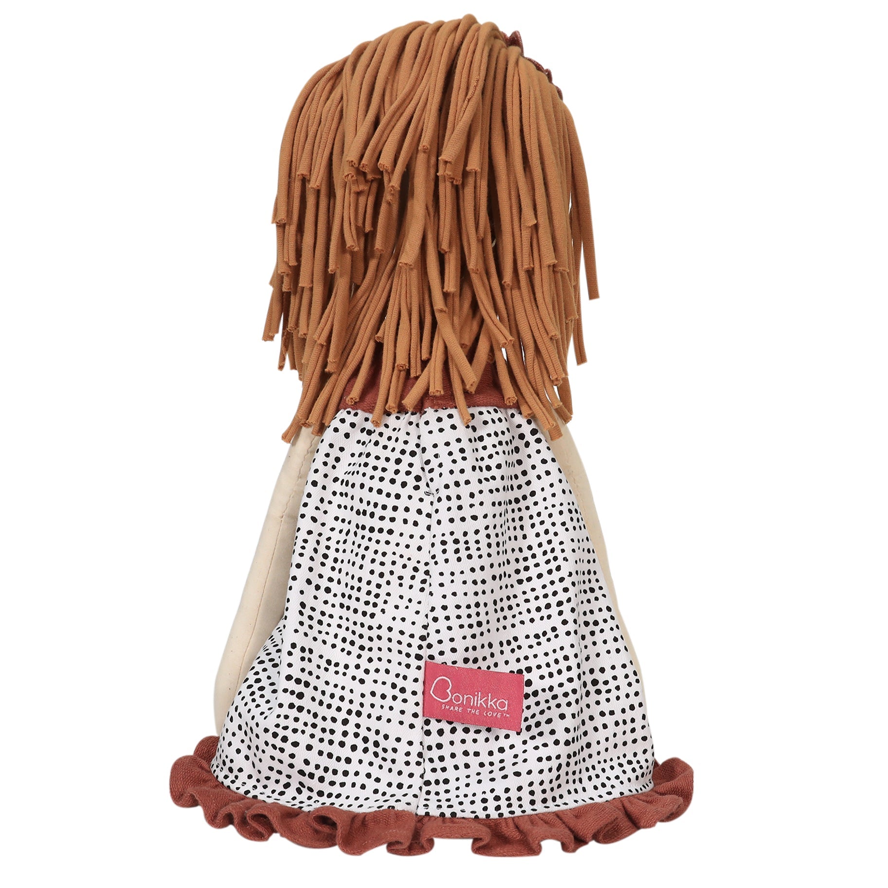 Tikiri Toys Amber Doll in Black & White Printed Dress