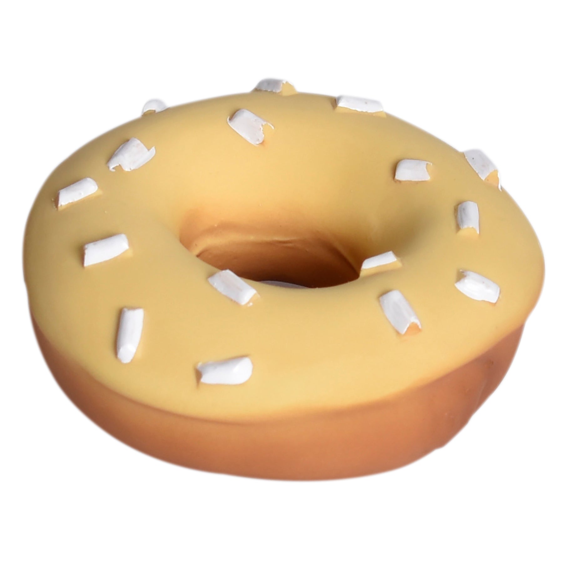 Tikiri Toys Donut Natural Rubber Teether, Rattle & Pretend Play