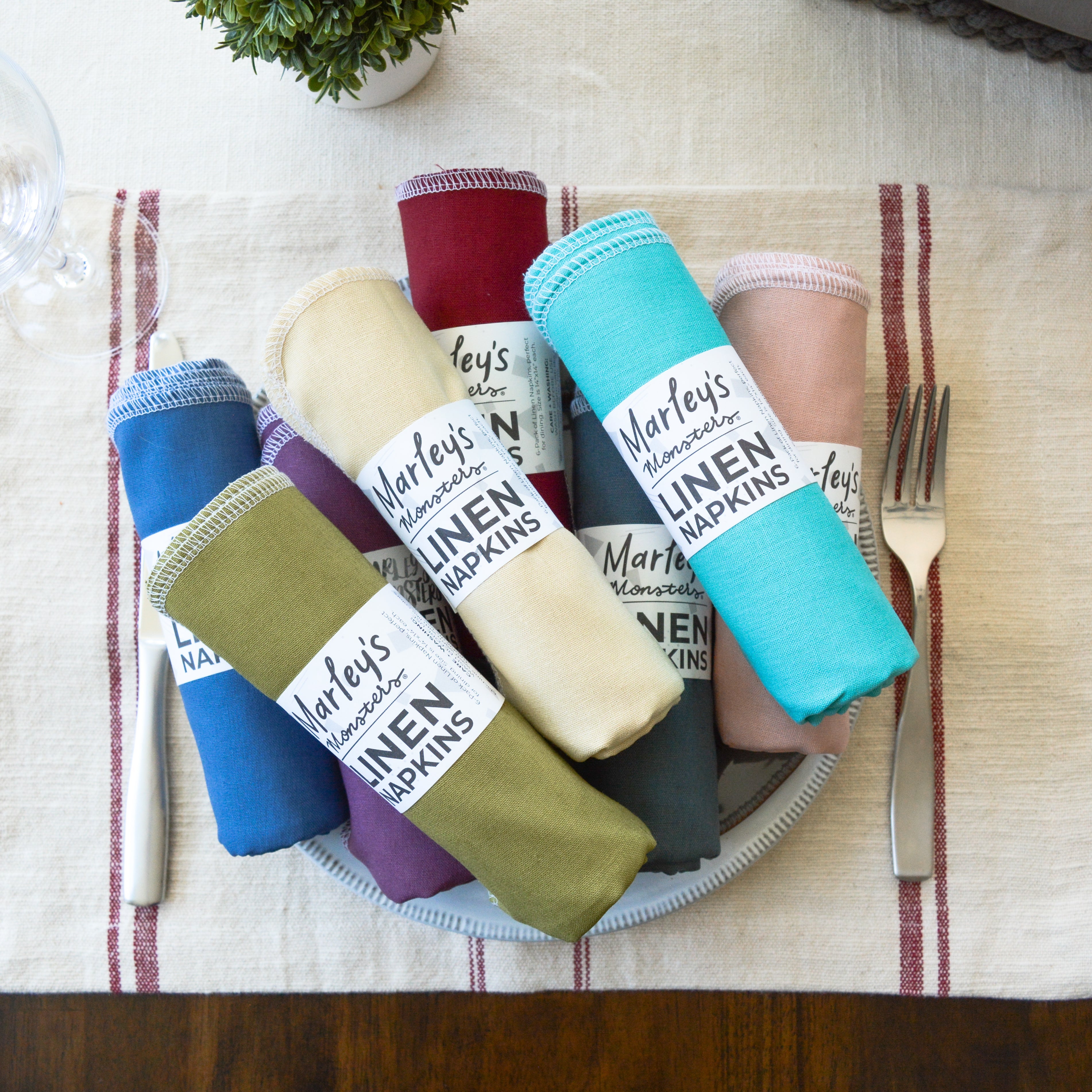 Marley's Monsters Linen Napkins