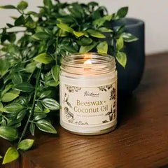 19. Beeswax and Coconut Oil Candle – $20