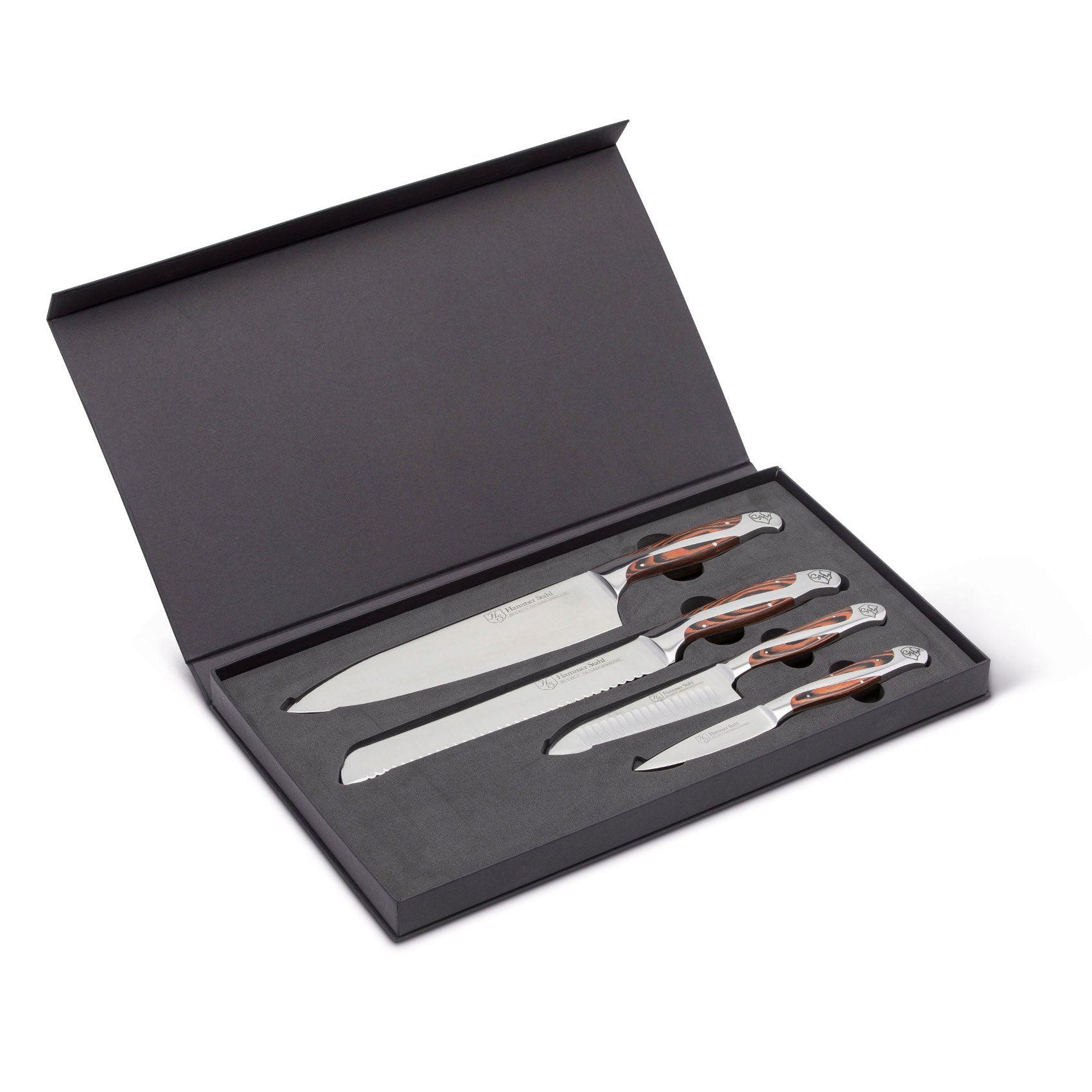 Heritage Steel Hammer Stahl 4 Piece Cutlery Essentials