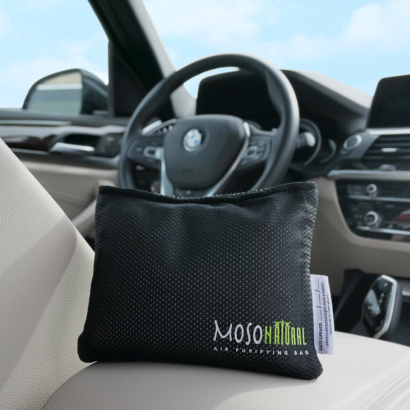 Moso Natural Air Freshener, Filter & Purifier - Car Odor Eliminator