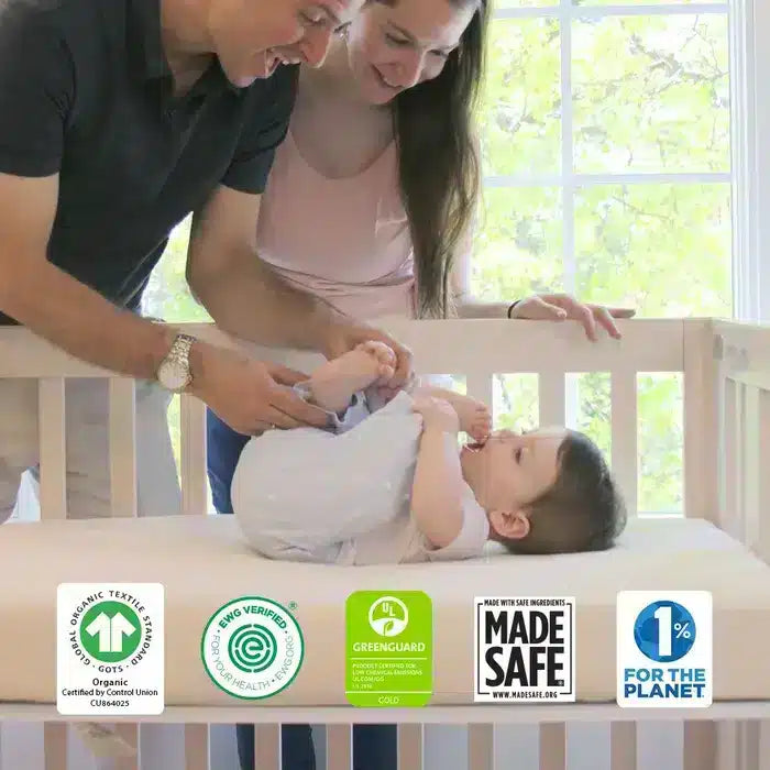Naturepedic Organic Breathable Mini Crib Mattress 001