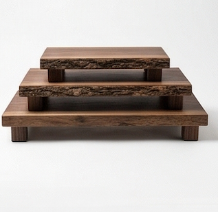 Solid Walnut Riser Serving Board (Handcrafted in Pennsylvania)