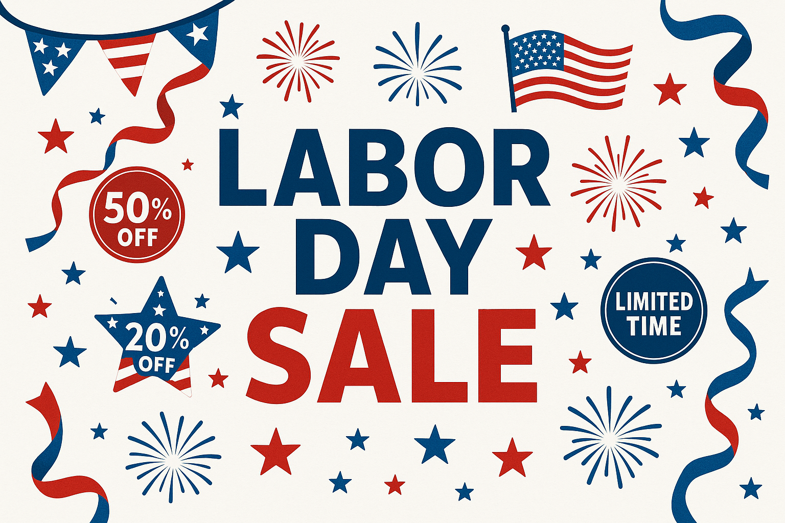 Labor Day Sale Banner