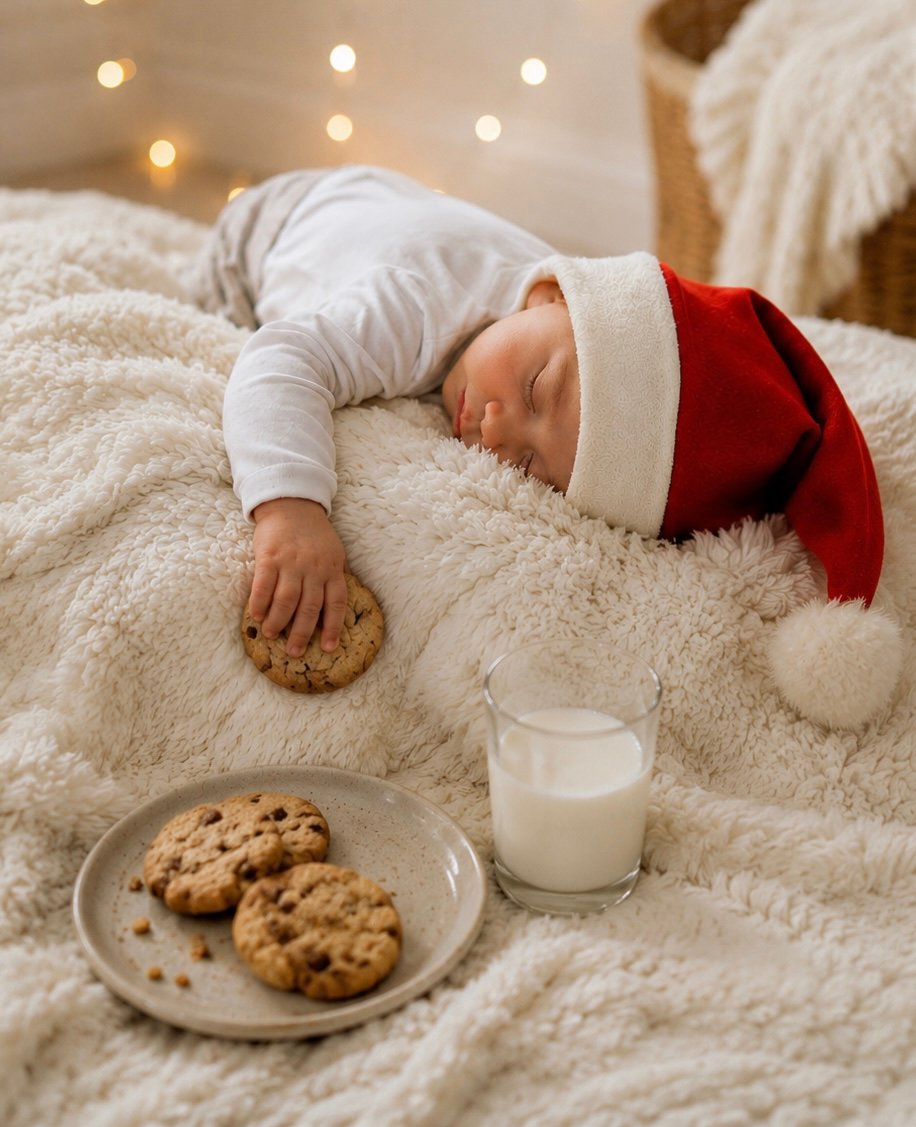 Band of the Wild No Plastic Family Santa Hat | Organic Cotton, Hemp, and Fur