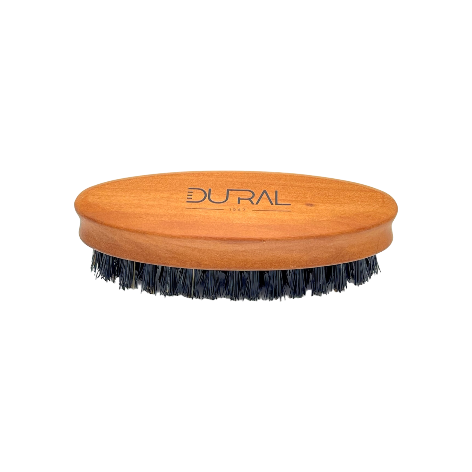 Wooden brush with black bristles on a white background, featuring the brand 'Dural'.