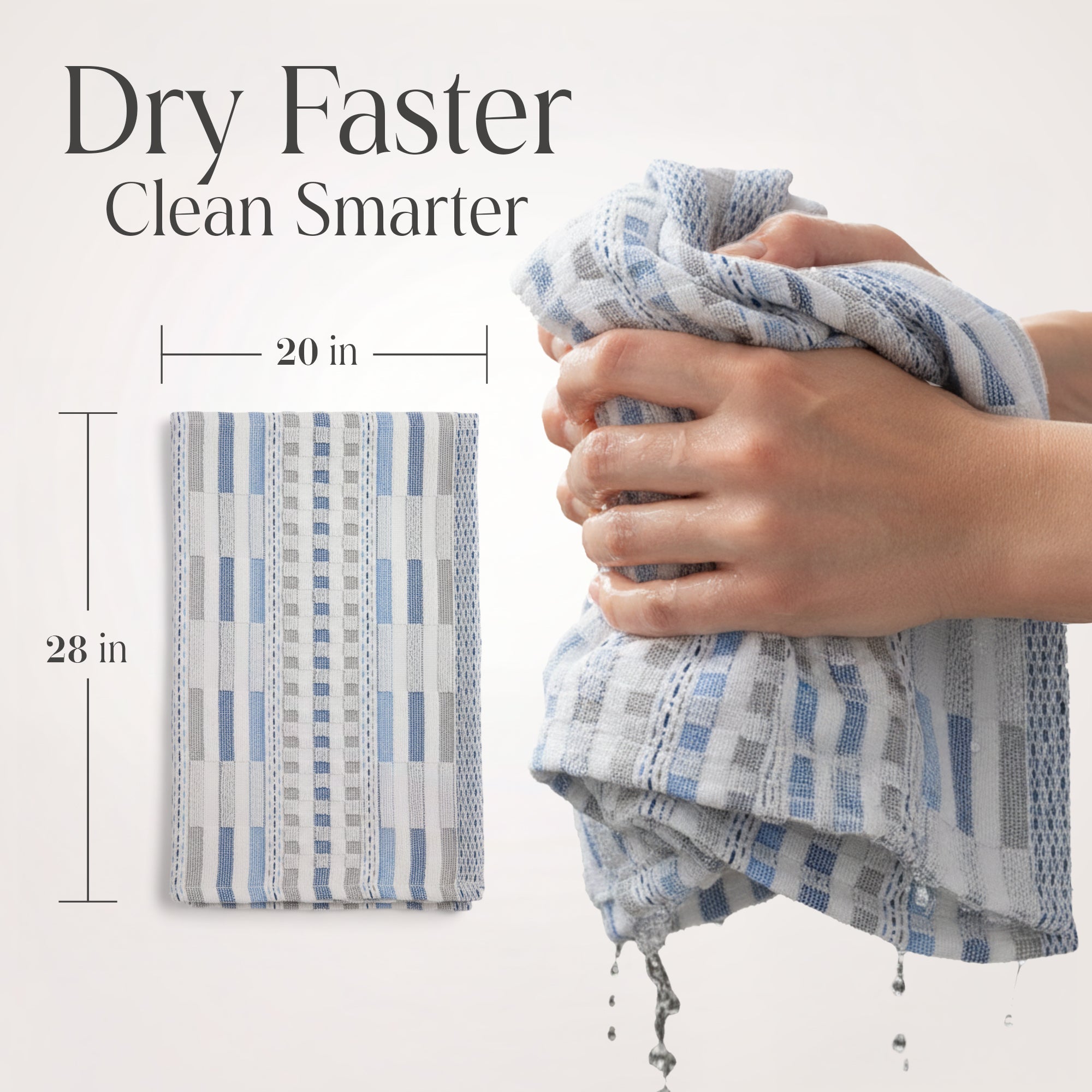 Delilah Home 100% Organic Cotton Kitchen Towels