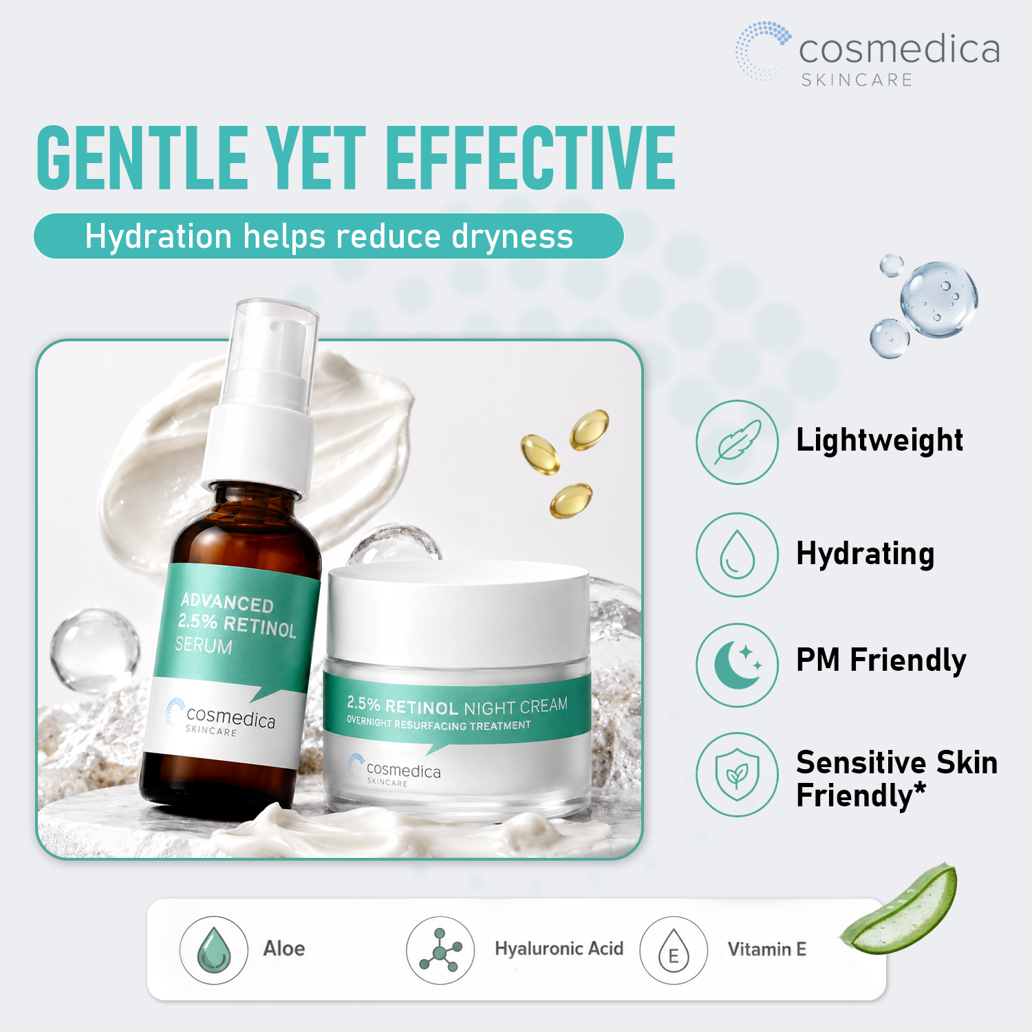 Cosmedica Skincare 2.5% Retinol Facial System