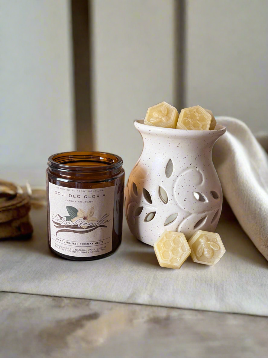 Soli Deo Gloria Candle Company Beeswax Wax Melts | Natural Essential Oil Wax Melts