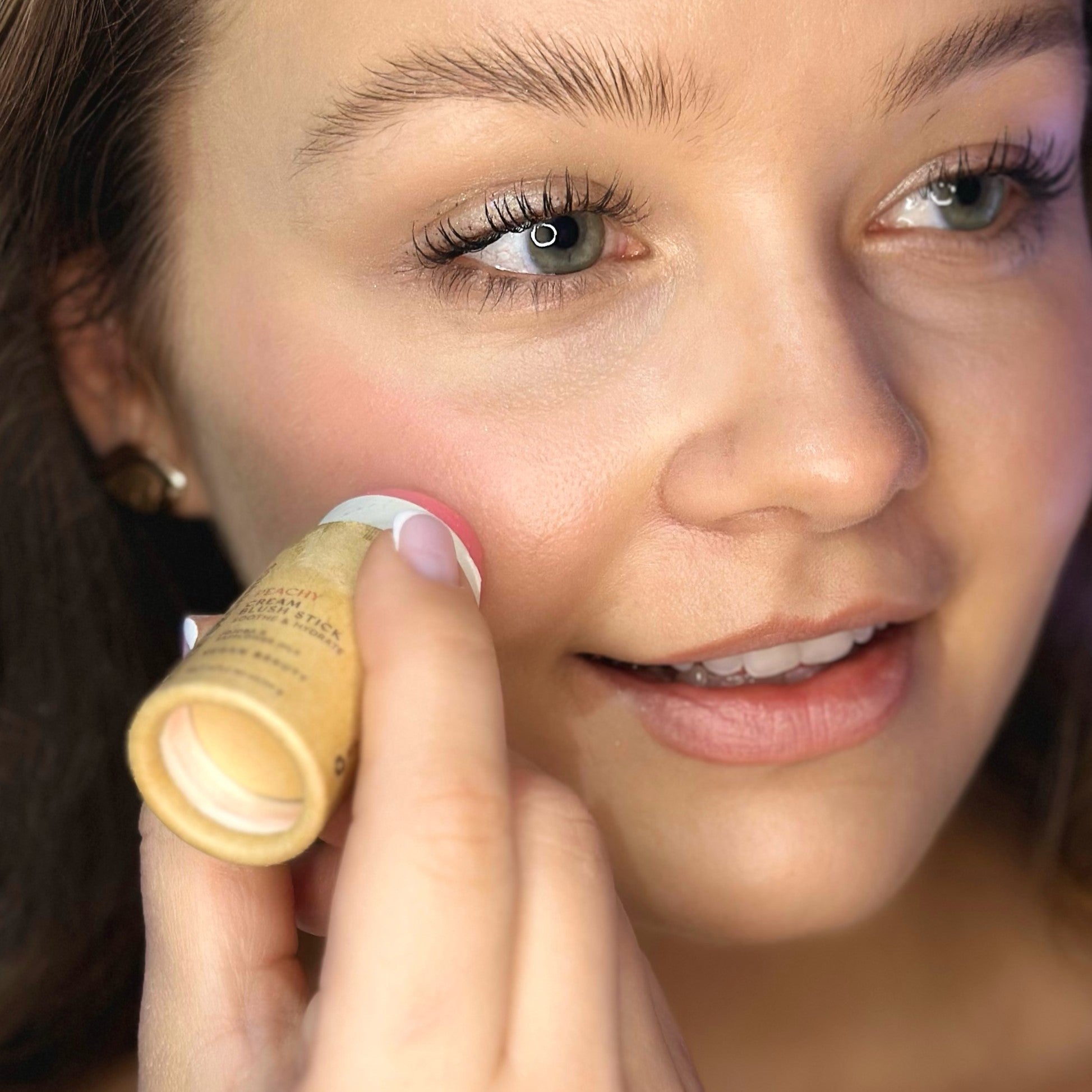 River Organics Creamy Vegan Blush Stick -  Peachy