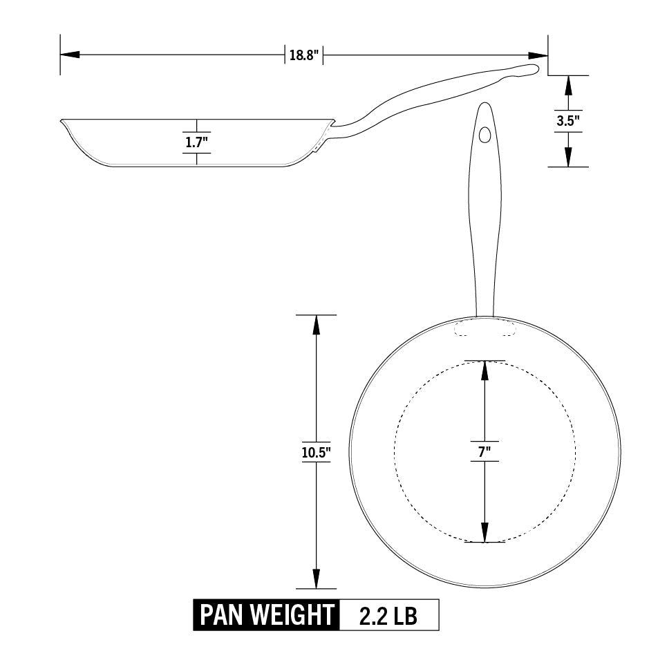 Heritage Steel Titanium Series 10.5" Fry Pan