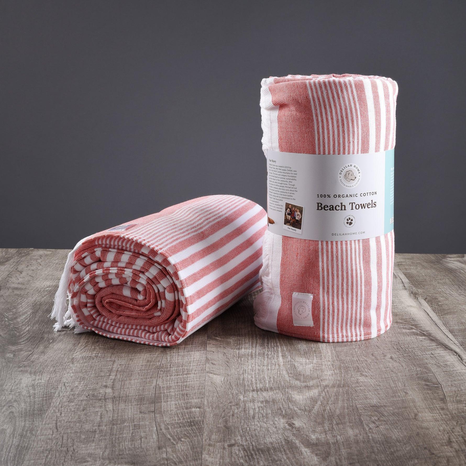 Delilah Home 100% Organic Cotton Sunset Beach Towels