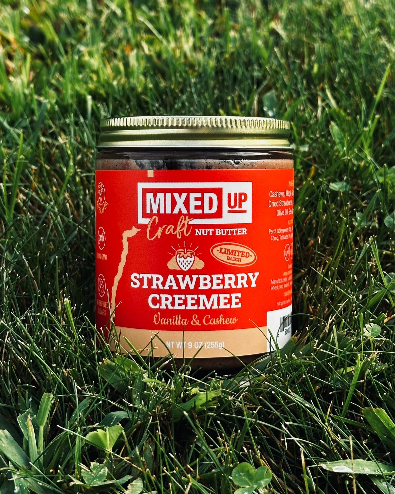 Mixed Up Foods (LIMITED) "Strawberry Creemee" - Vanilla Cashew Butter - 3 Pack Bundle