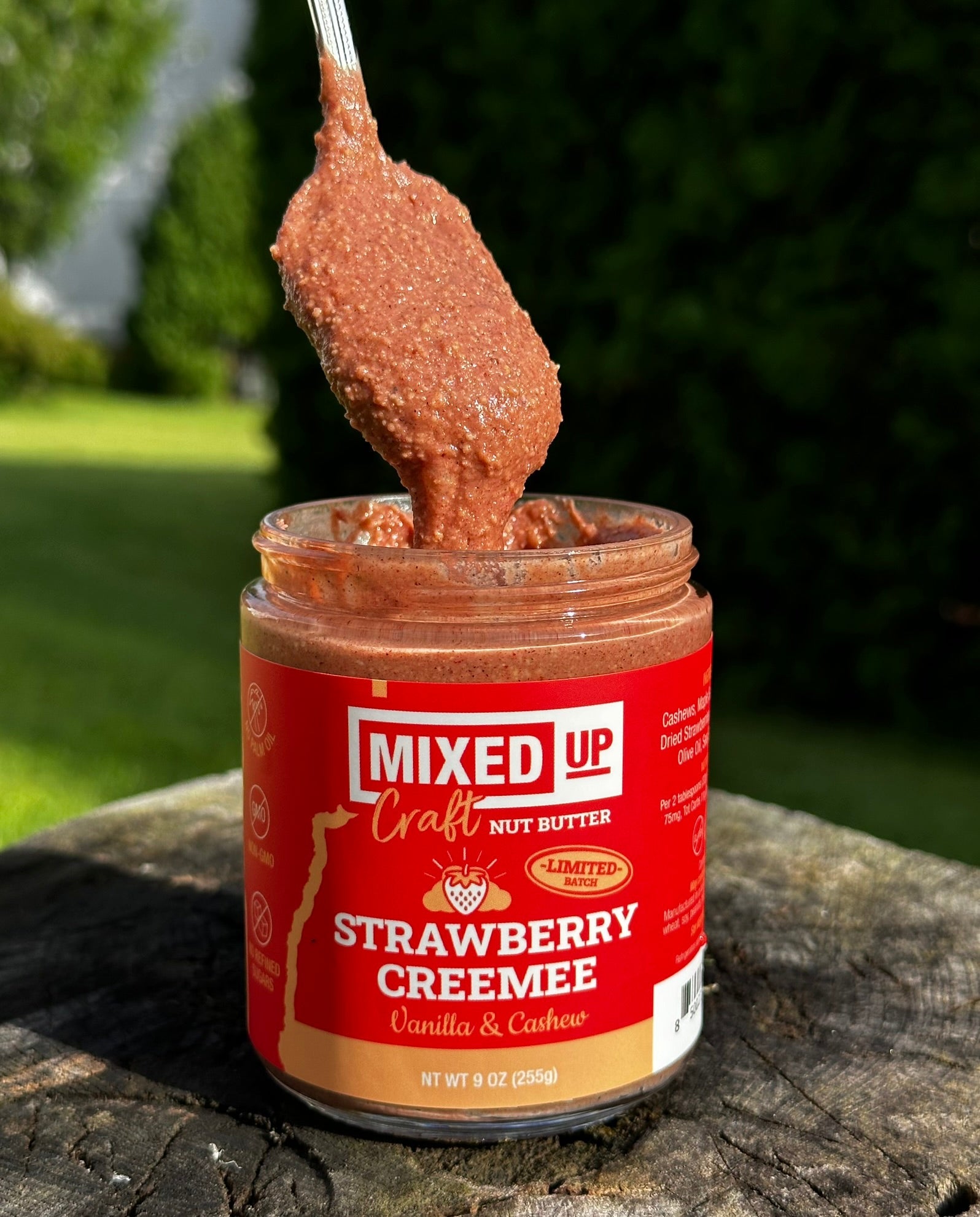 Mixed Up Foods (LIMITED) "Strawberry Creemee" - Vanilla Cashew Butter - 3 Pack Bundle