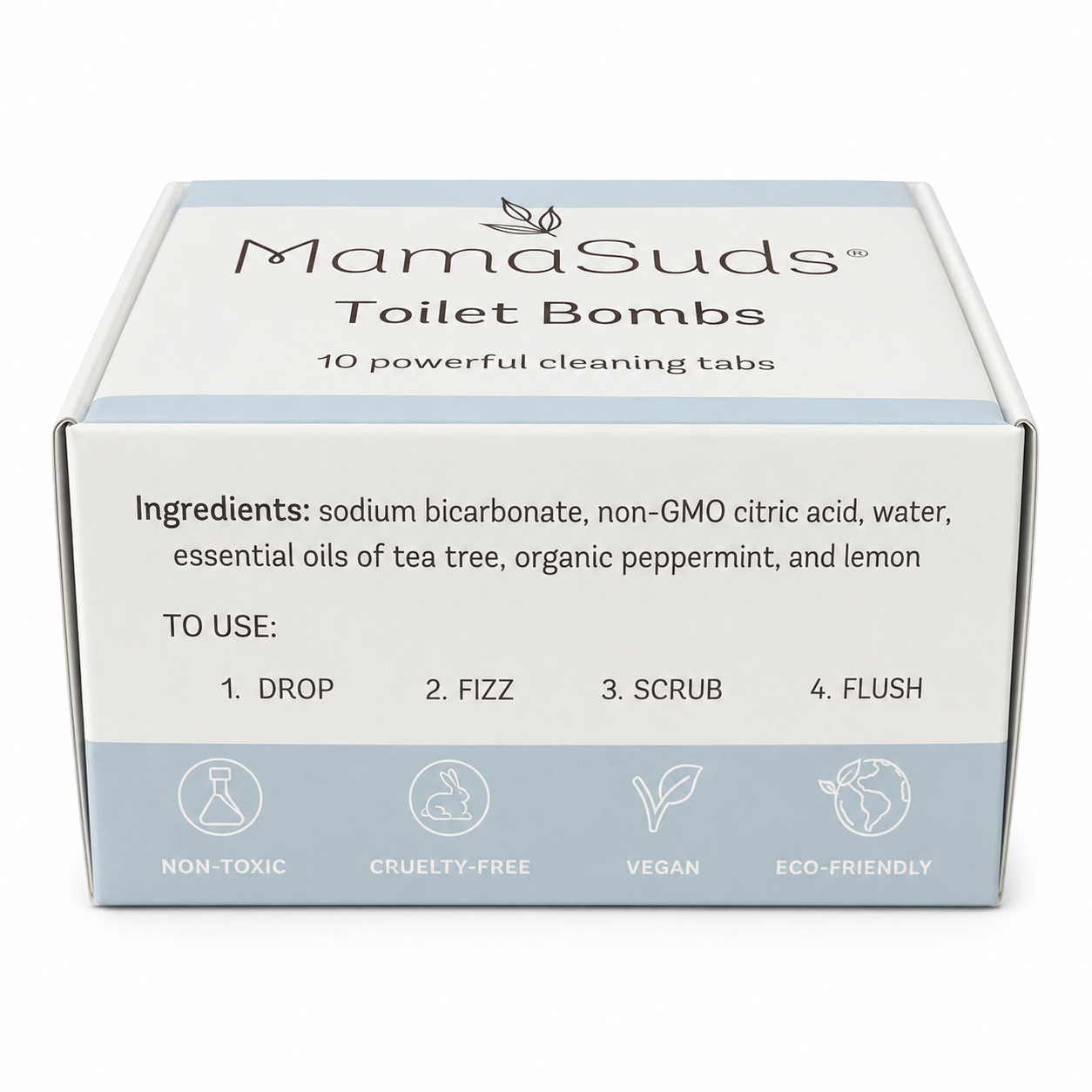 MamaSuds Toilet Bomb Cleaning Tabs | Non-toxic Toilet Cleaner