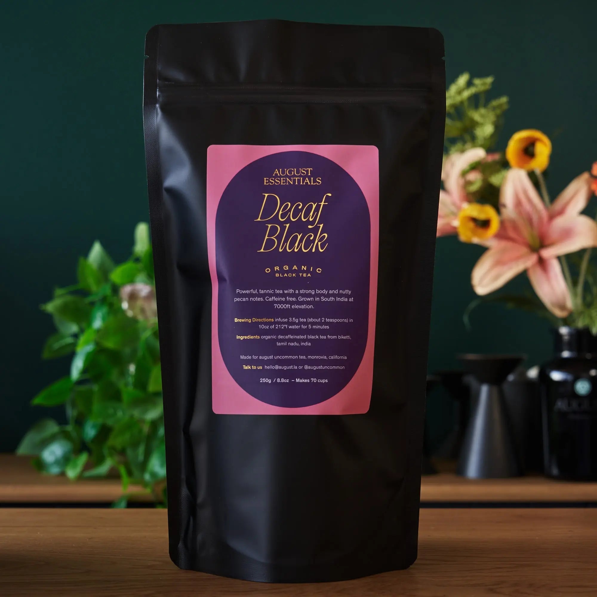 August Uncommon Tea Essentials Decaf Black Black Tea