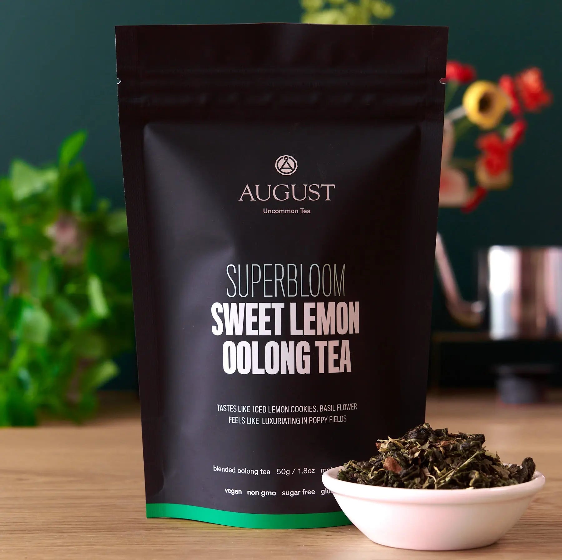 August Uncommon Tea Superbloom - Sweet Lemon Oolong Green Tea