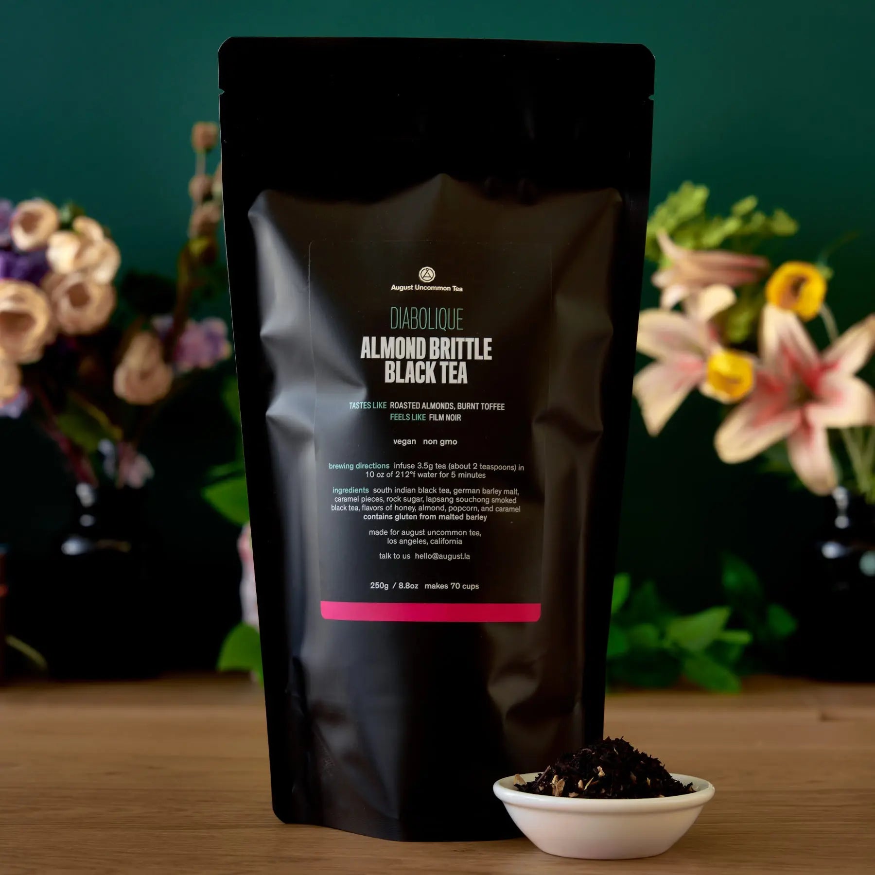 August Uncommon Tea Diabolique - Almond Brittle Black Tea
