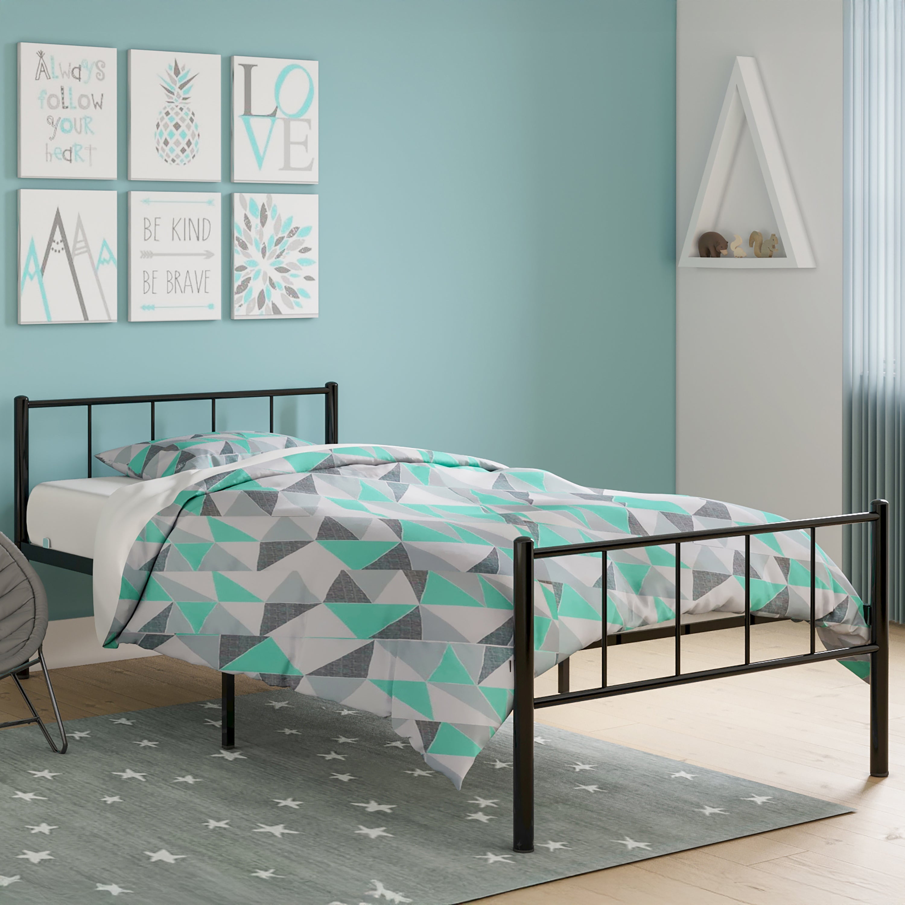 BK Furniture Austin Metal Twin Bed
