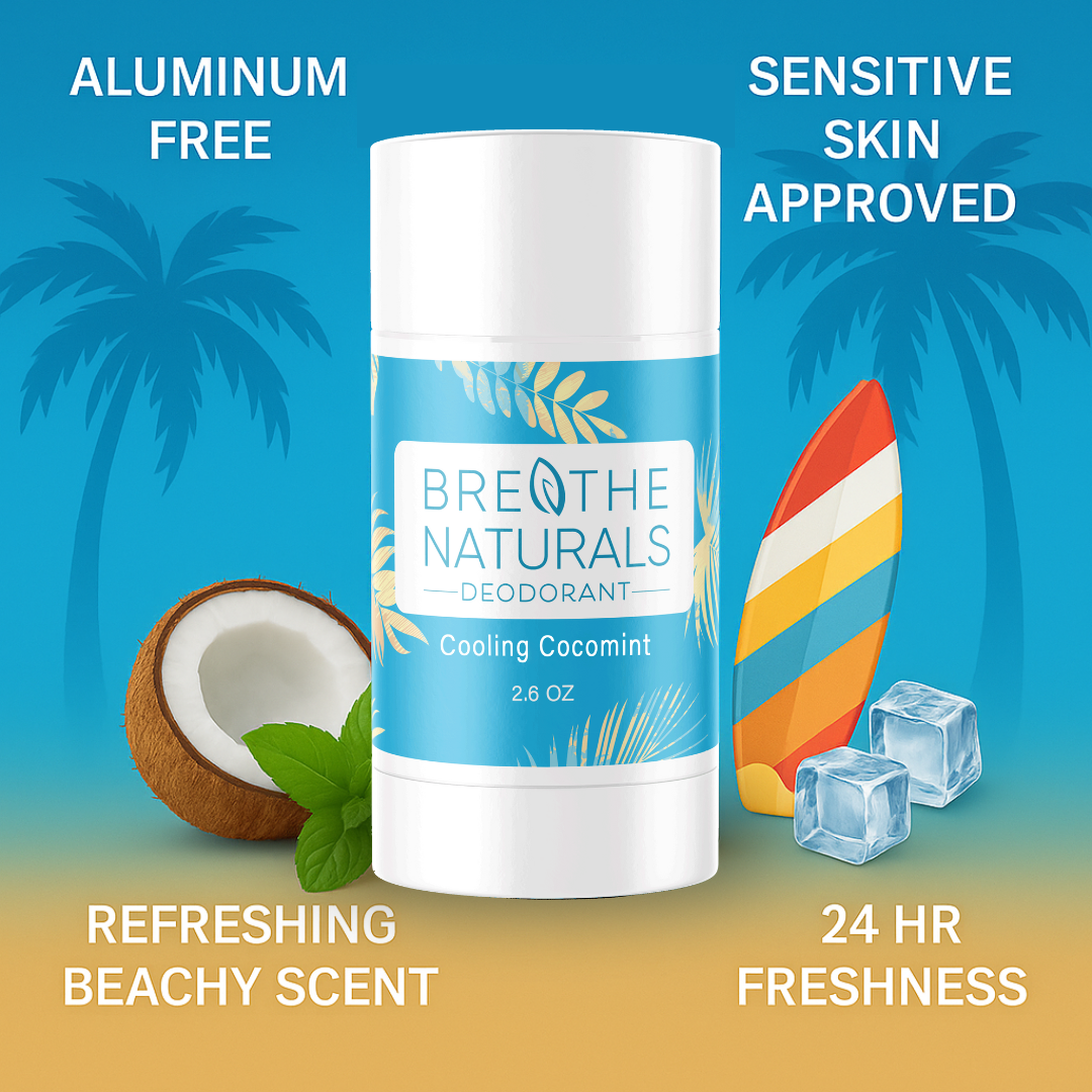 Breathe Naturals Deodorant Cooling CocoMint - 2 Pack