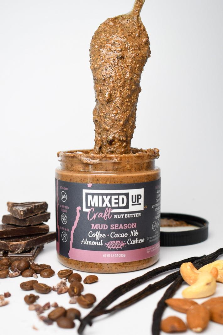Mixed Up Foods "Mud Season" - Crunchy Cacao Nib & Coffee Nut Butter - 4 Pack