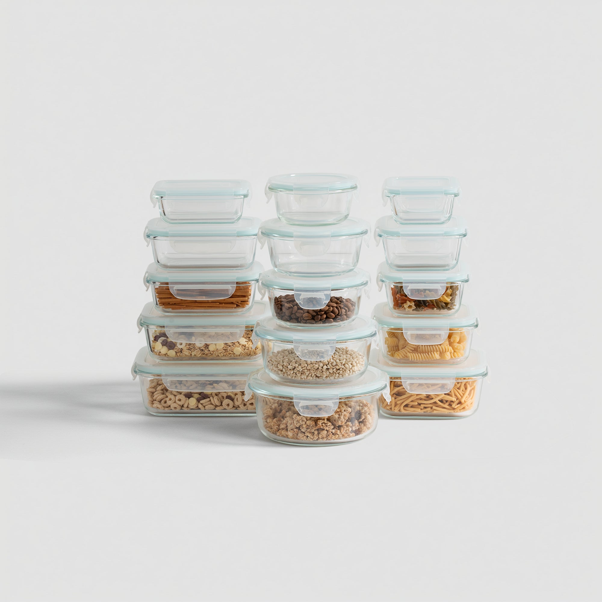 Genicook 15 Container Borosilicate Glass Set