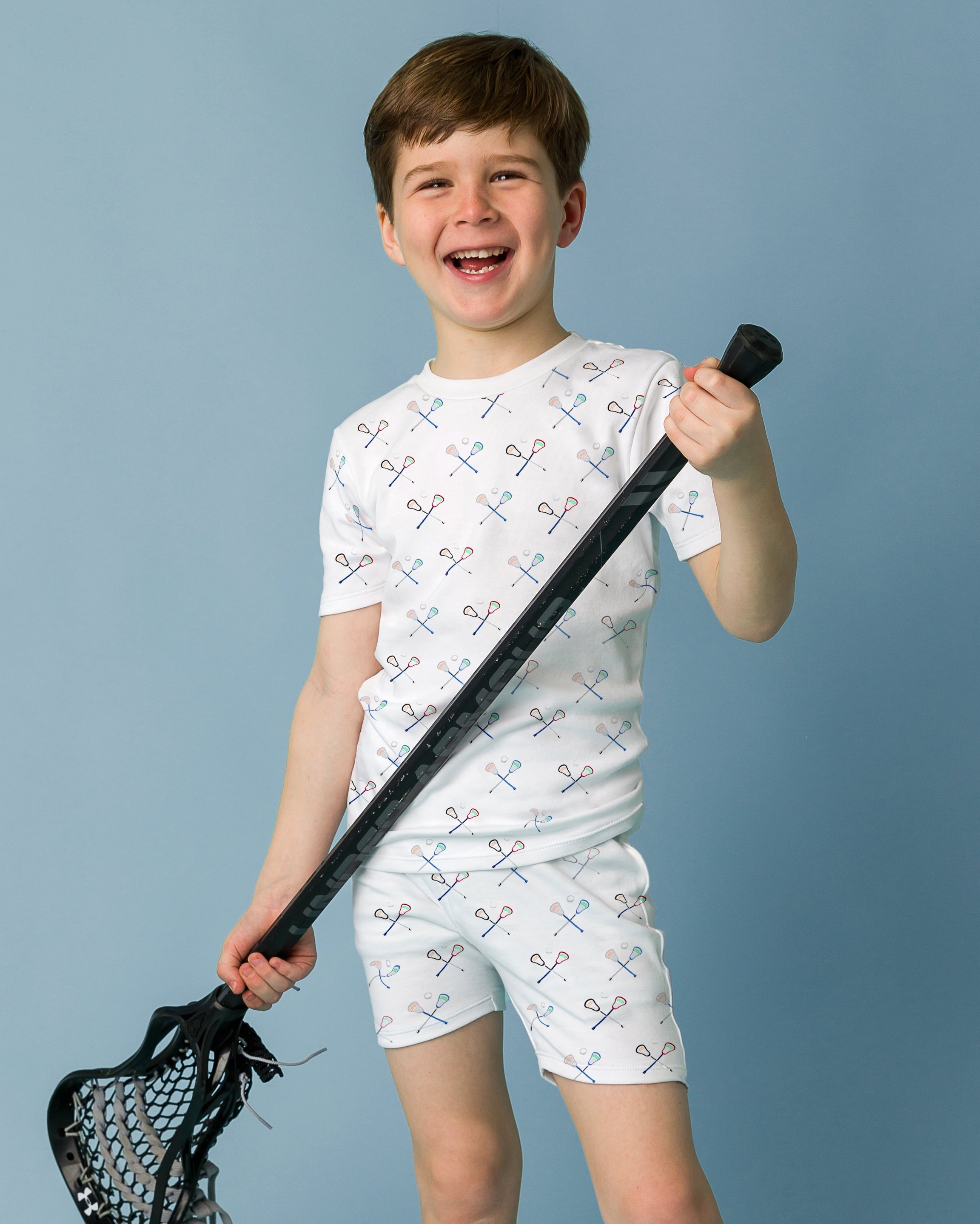 12|12 The Organic Short Sleeve Pajama Set [Lacrosse]