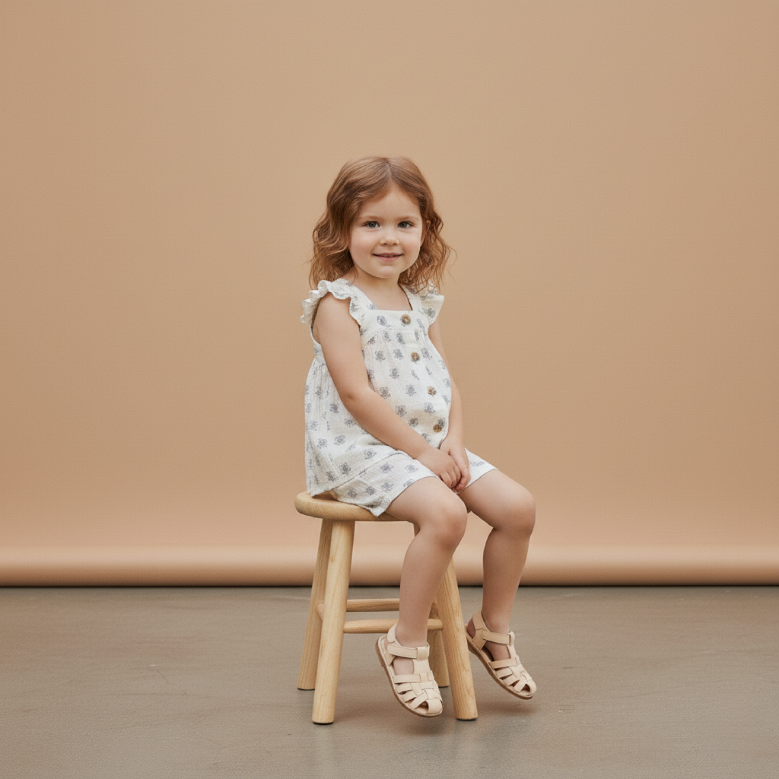 Makemake Organics - Organic Flutter Top & Shorts Set - Poppy