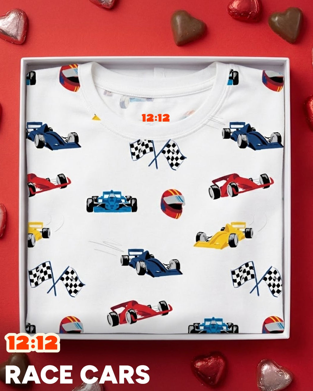 12|12 The Organic Long Sleeve Pajama Set [Race Cars]