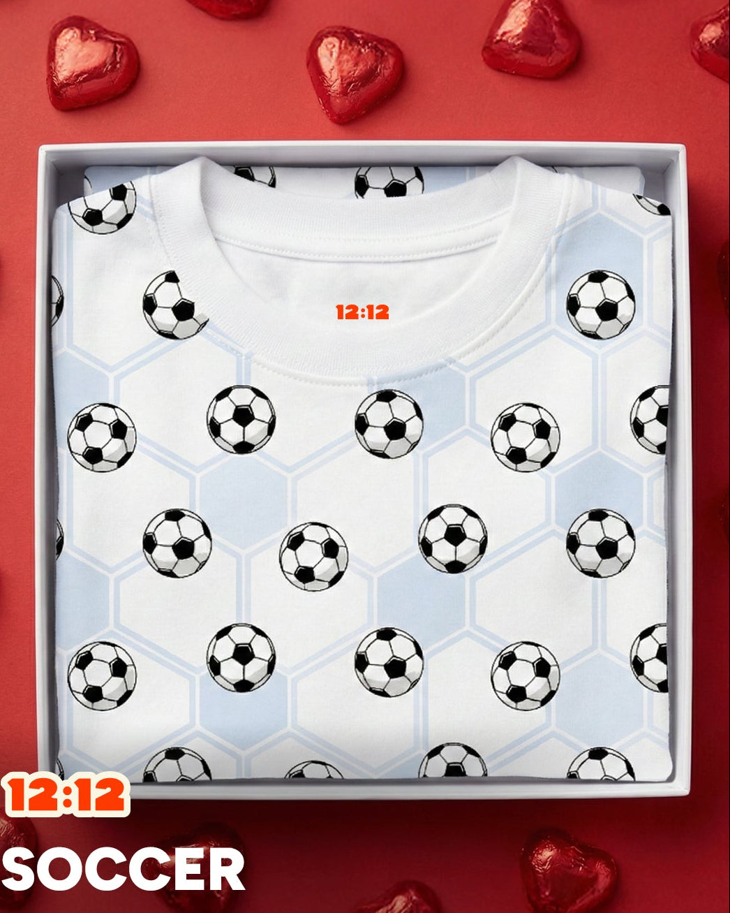 12|12 The Organic Long Sleeve Pajama Set [Soccer]