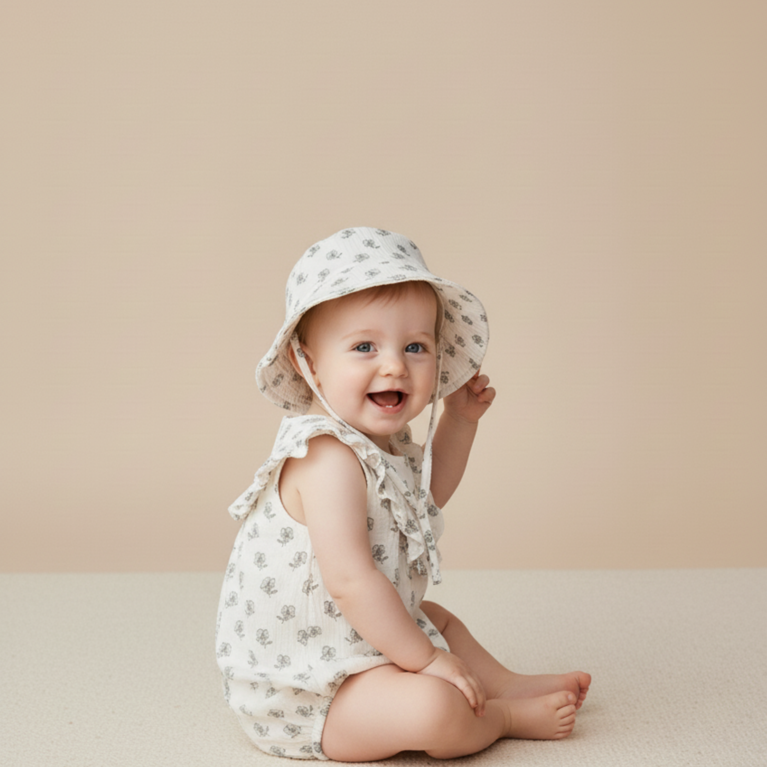 Makemake Organics - Organic Bucket Sun Hat - Poppy