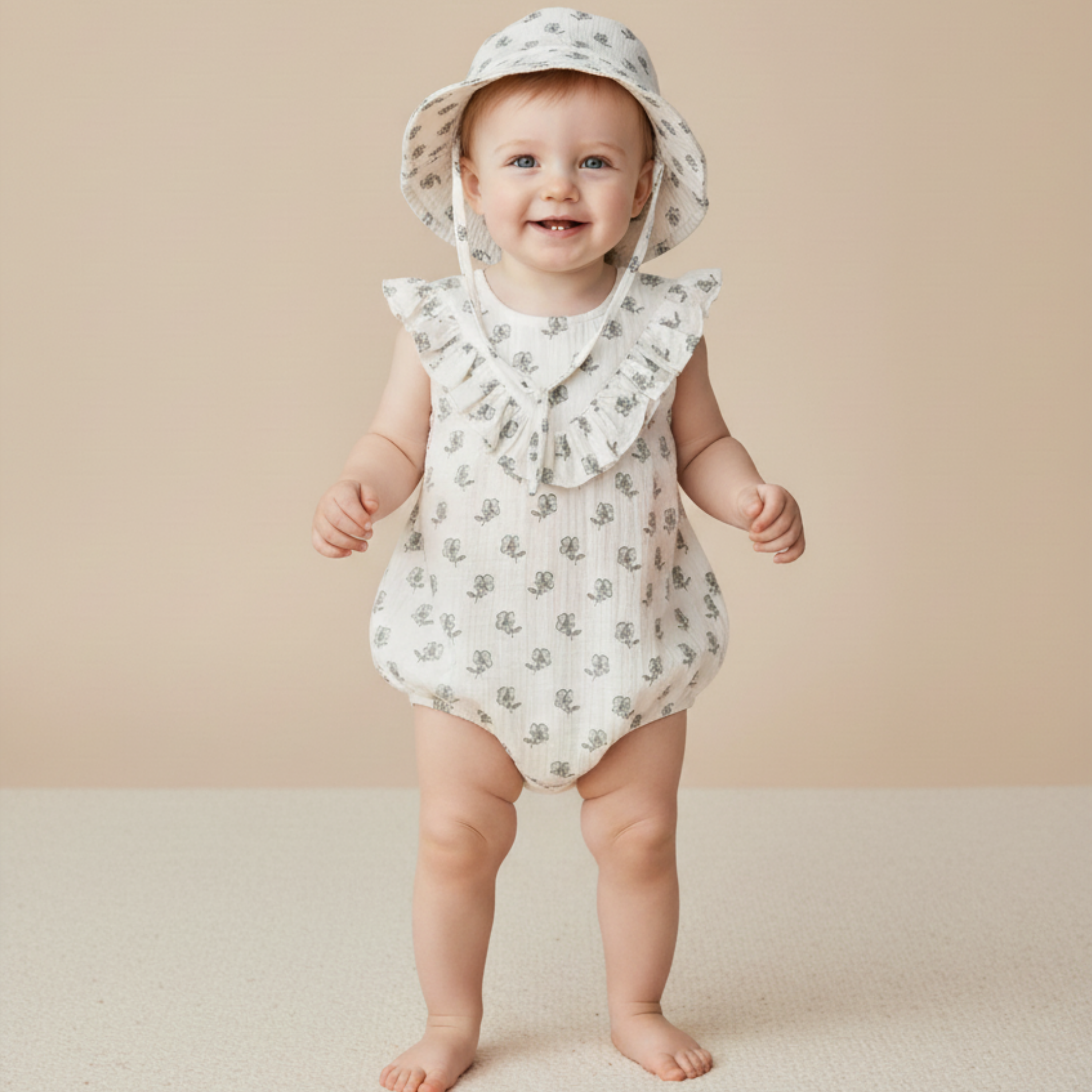 Makemake Organics - Organic Bucket Sun Hat - Poppy
