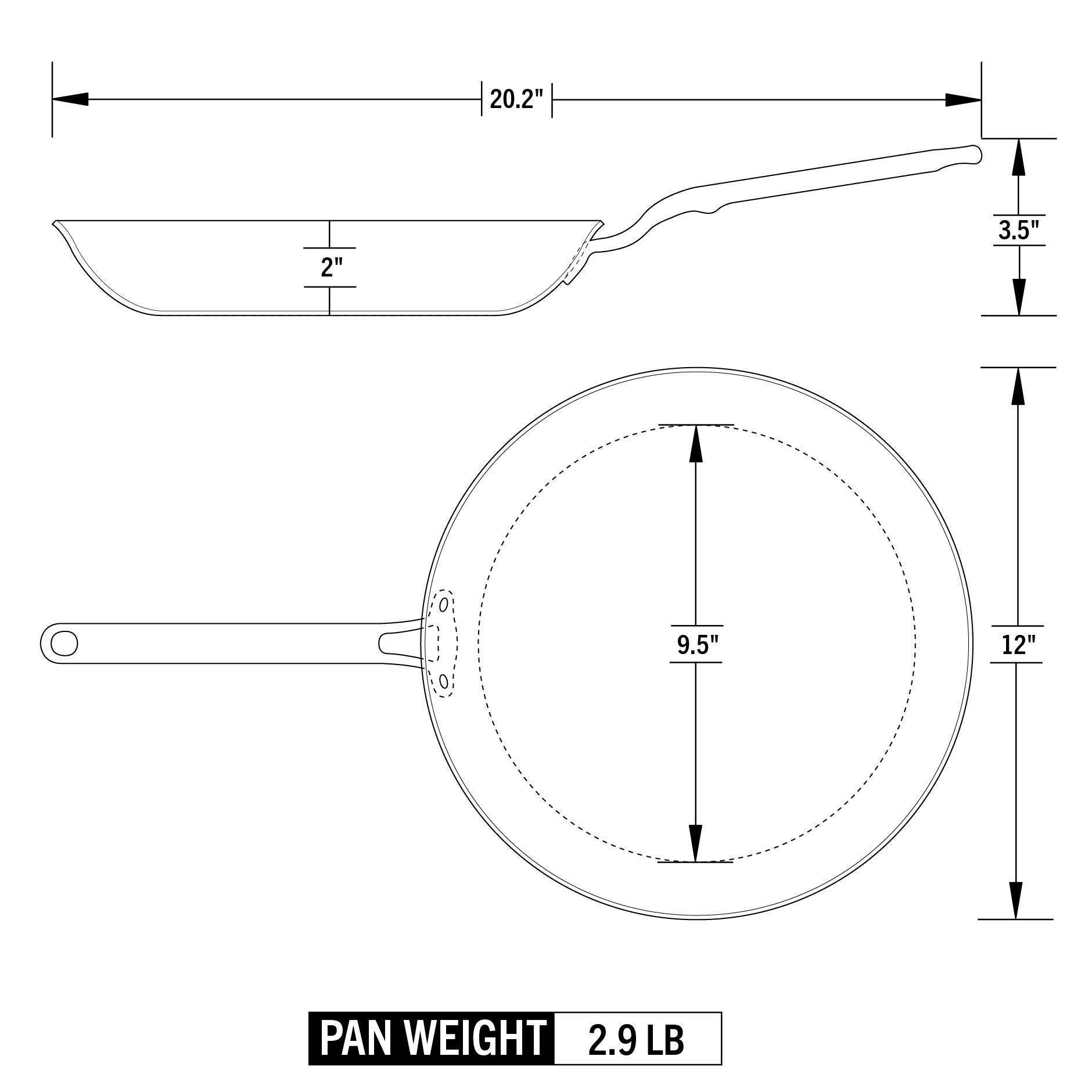 Heritage Steel Eater Series 12" Fry Pan
