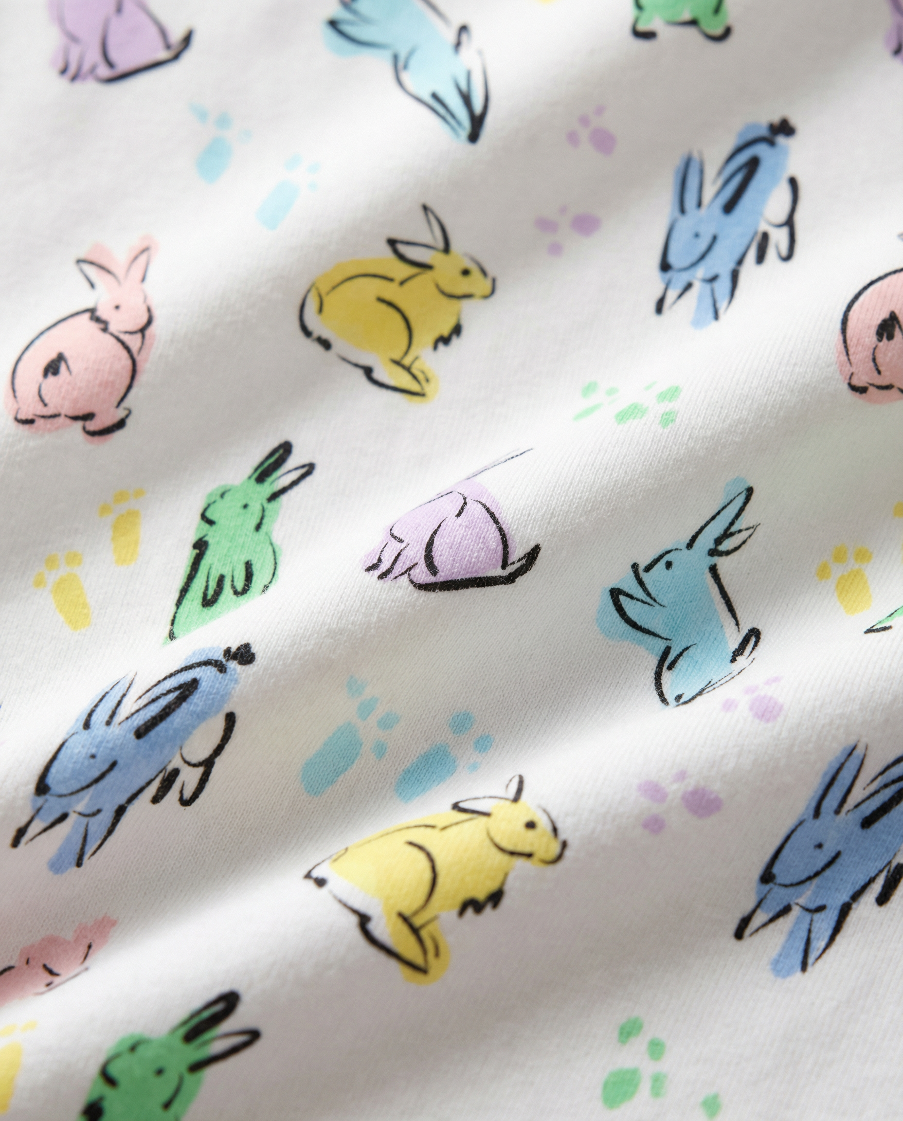 12|12 Organic Polo Pajama Set with Shorts [Bunny Hop]