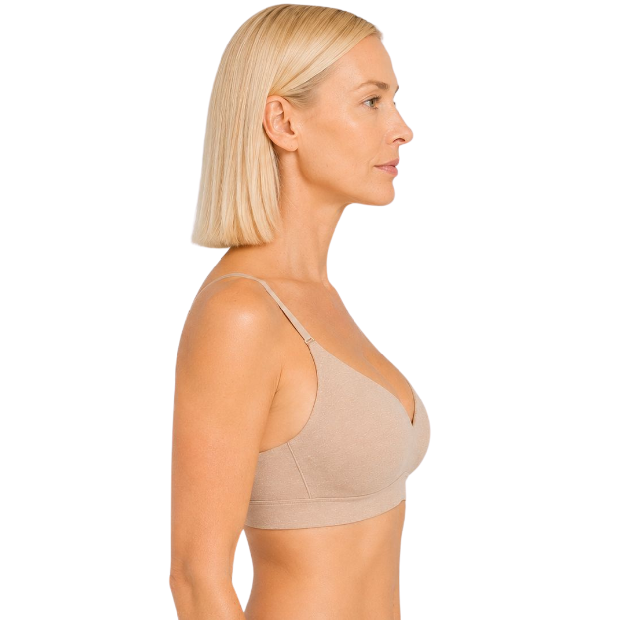 Net Positive Seamless Bra with Removable Pads