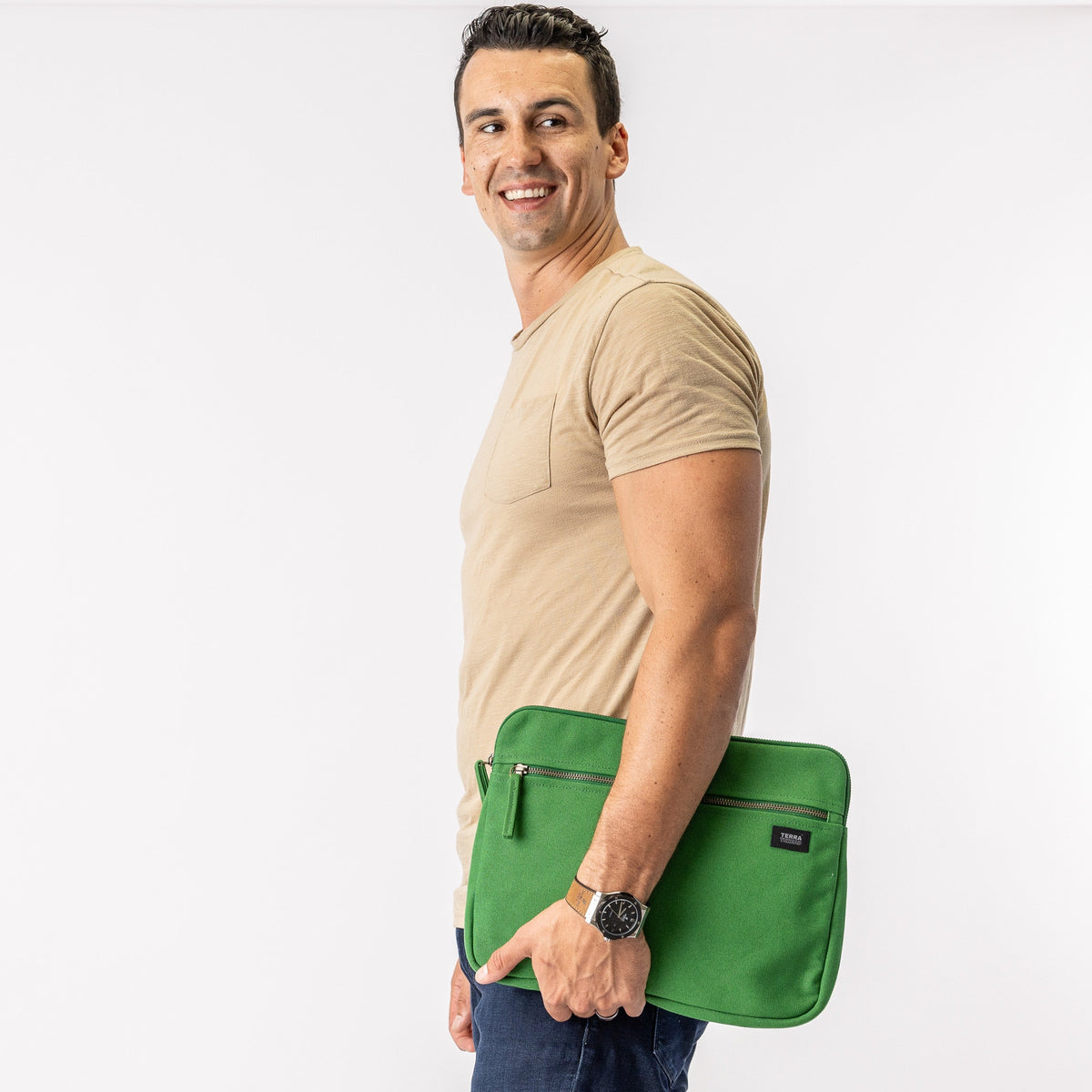 Terra Thread Erdig Organic Cotton Laptop Sleeve — 13–14 inch