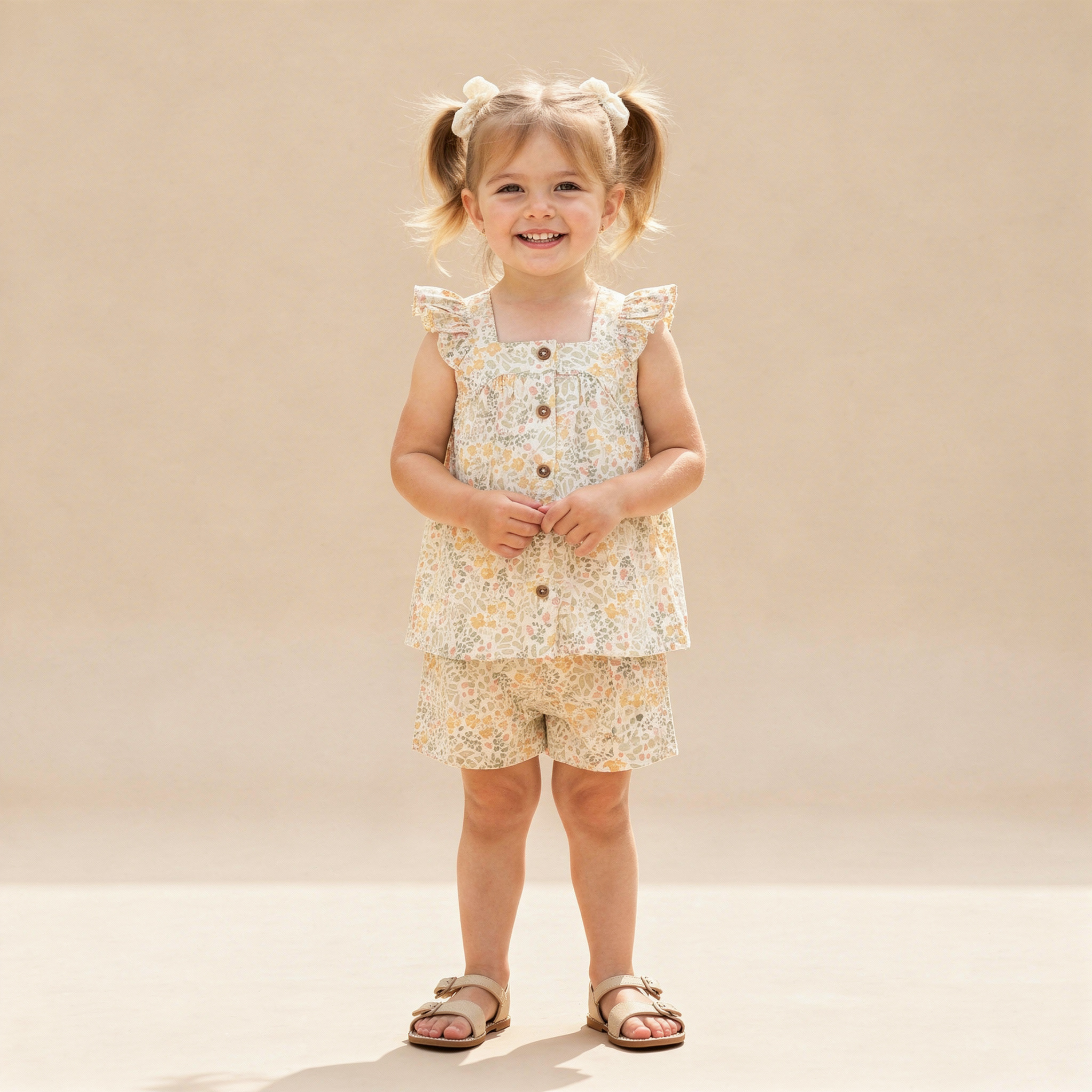 Makemake Organics - Organic Flutter Top & Shorts Set - Bloomfield