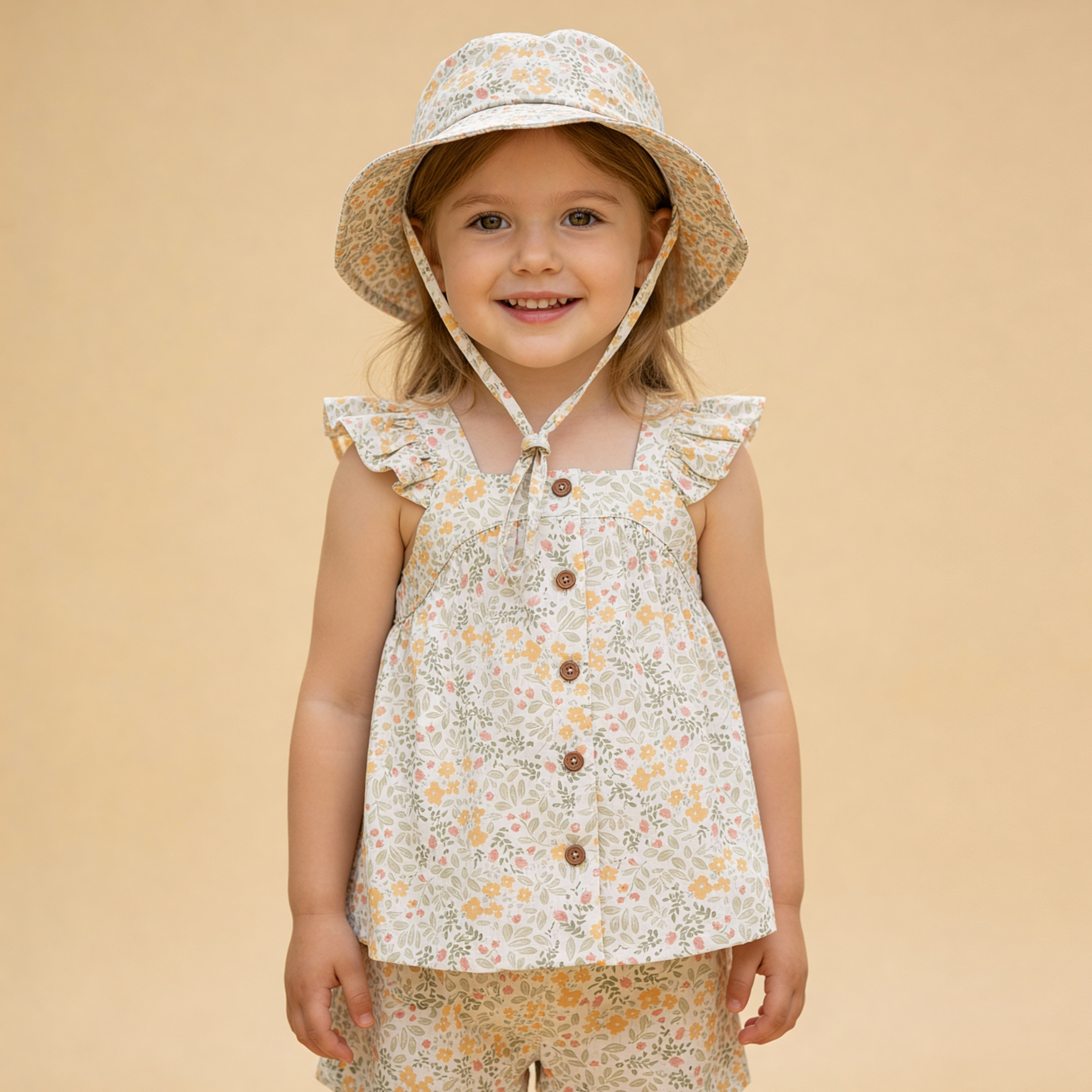 Makemake Organics - Organic Bucket Sun Hat - Bloomfield