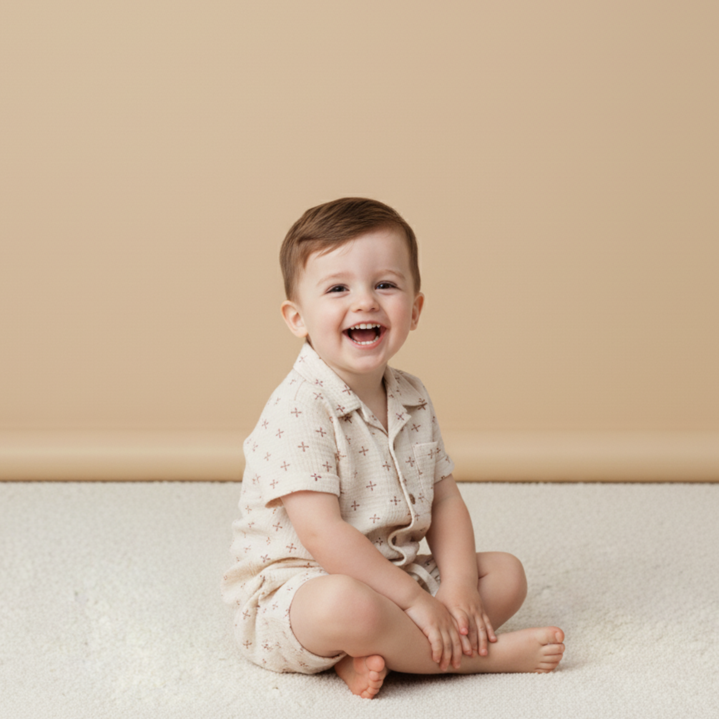 Makemake Organics - Organic Shirt & Shorts Set - Cross