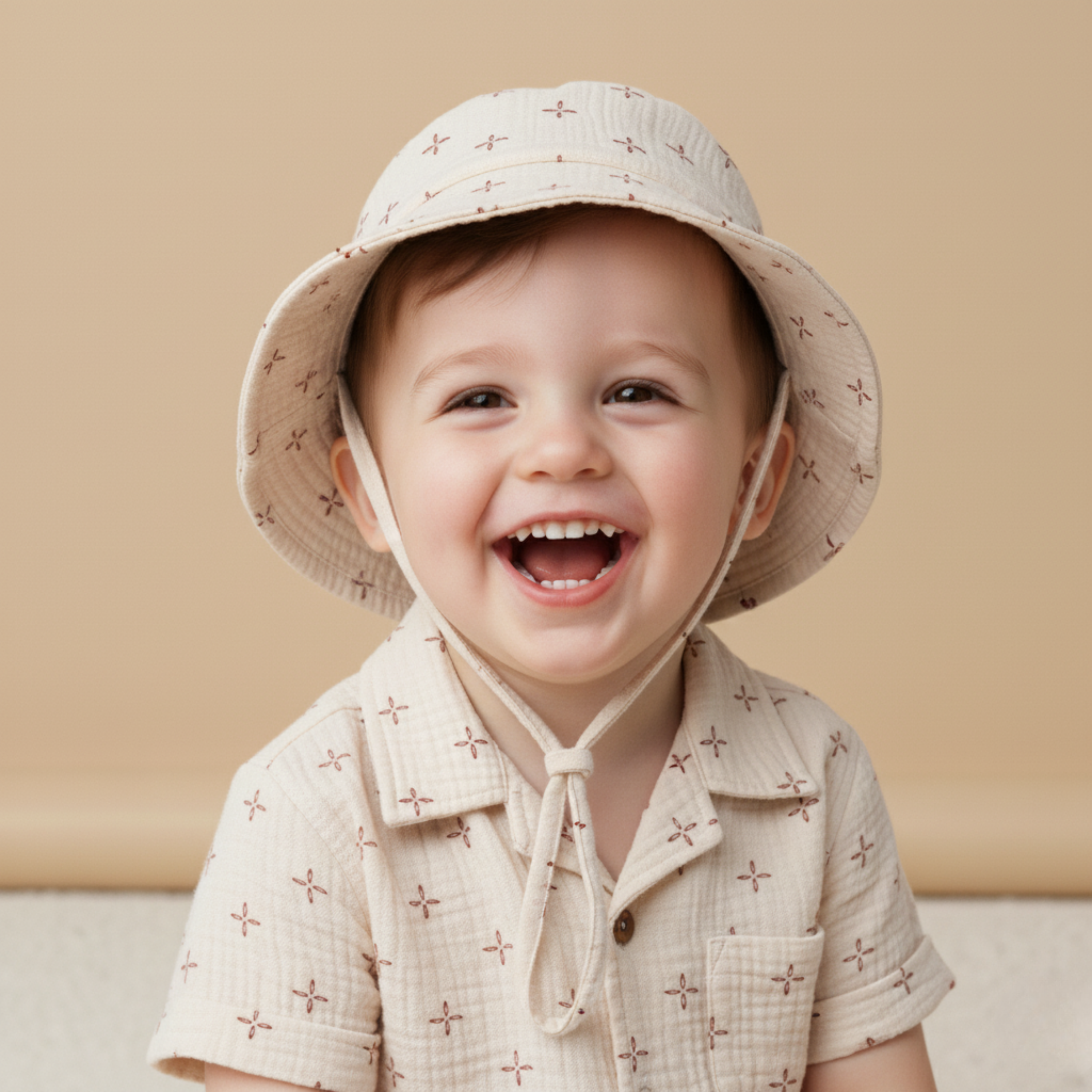 Makemake Organics - Organic Bucket Sun Hat - Cross