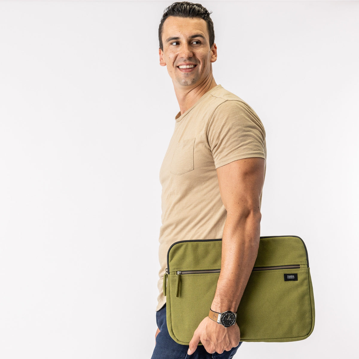Terra Thread Erdig Organic Cotton Laptop Sleeve — 15 inch