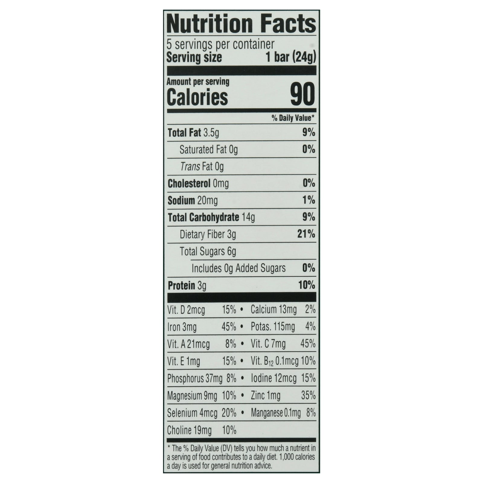 Cerebelly Smart Bar With Apples & Kale | 4.2 Oz | Case of 6