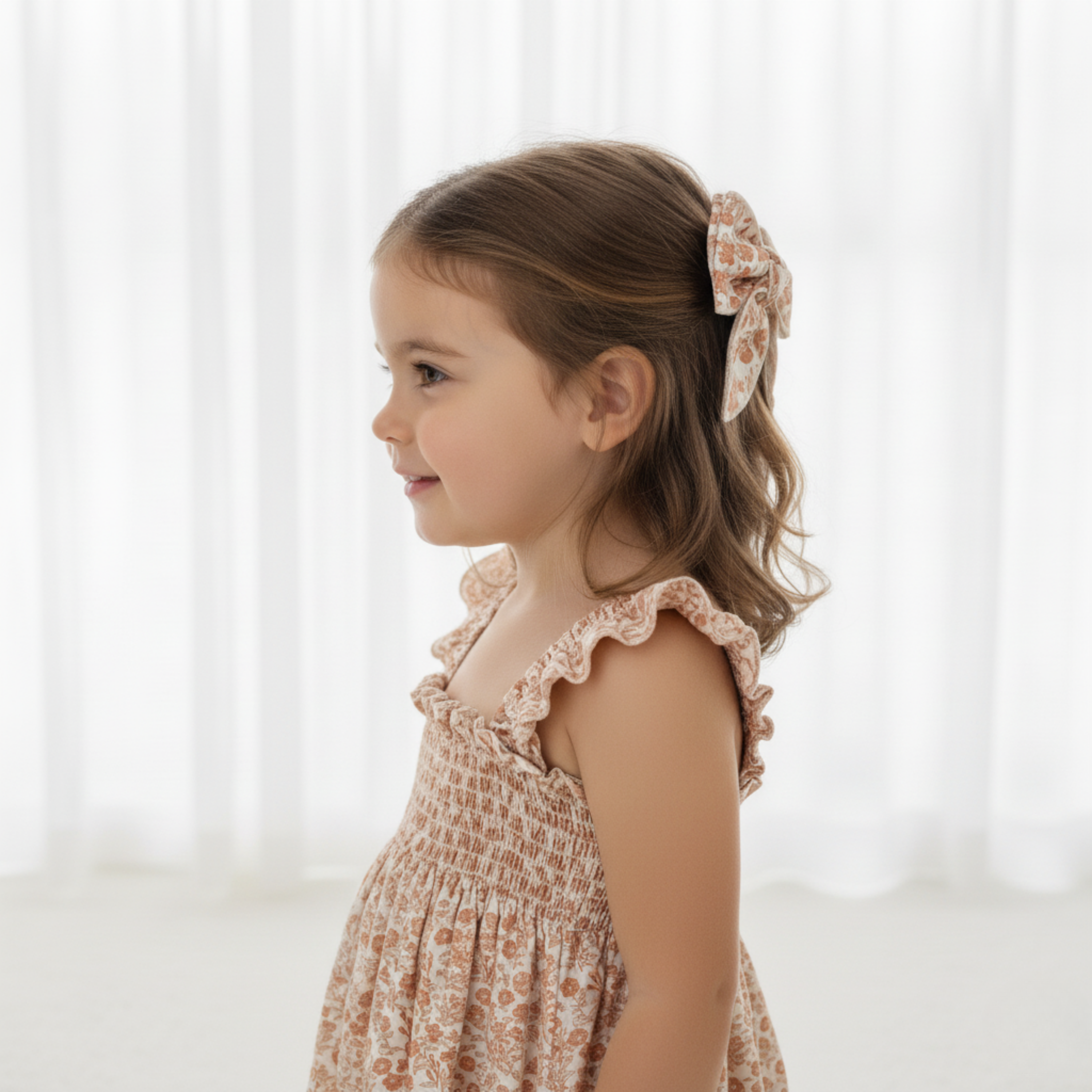 Makemake Organics - Organic Hair Bow Clip - Sienna