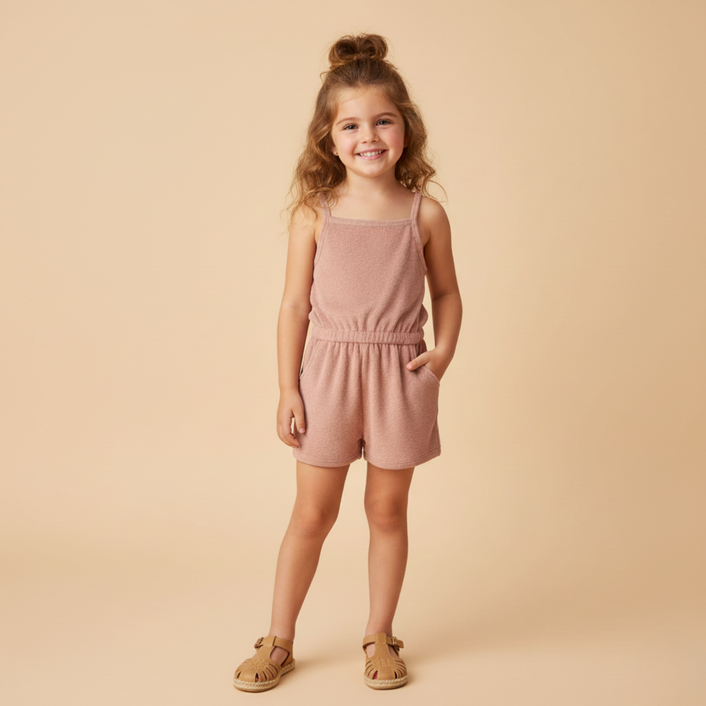 Makemake Organics - Organic Tank Romper - Clay