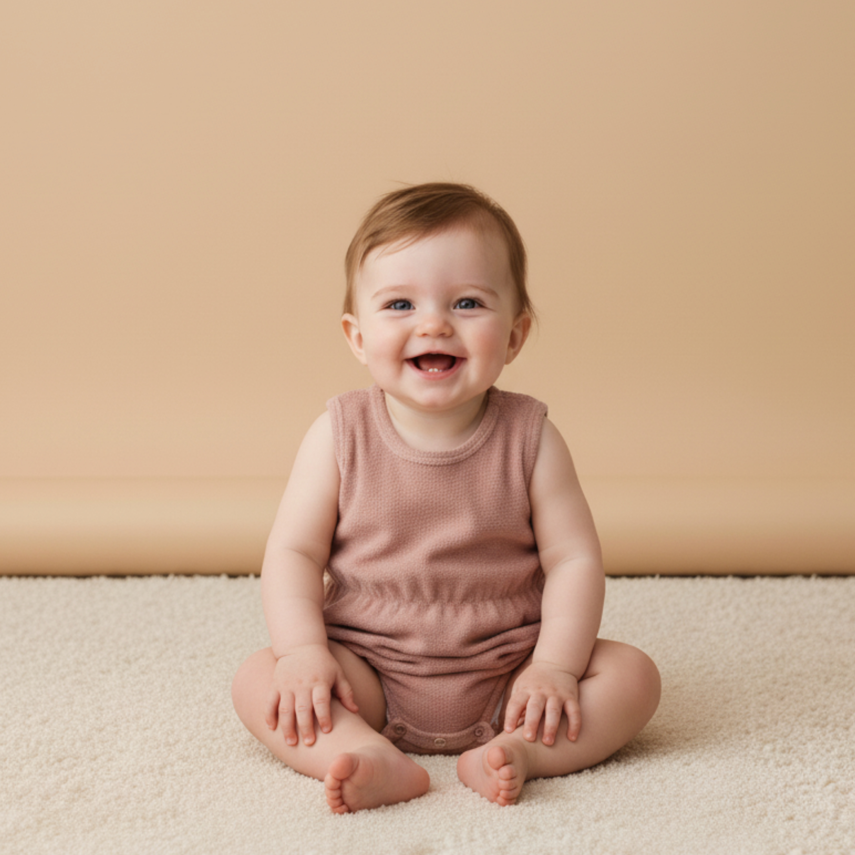 Makemake Organics - Organic Clinch Romper - Clay