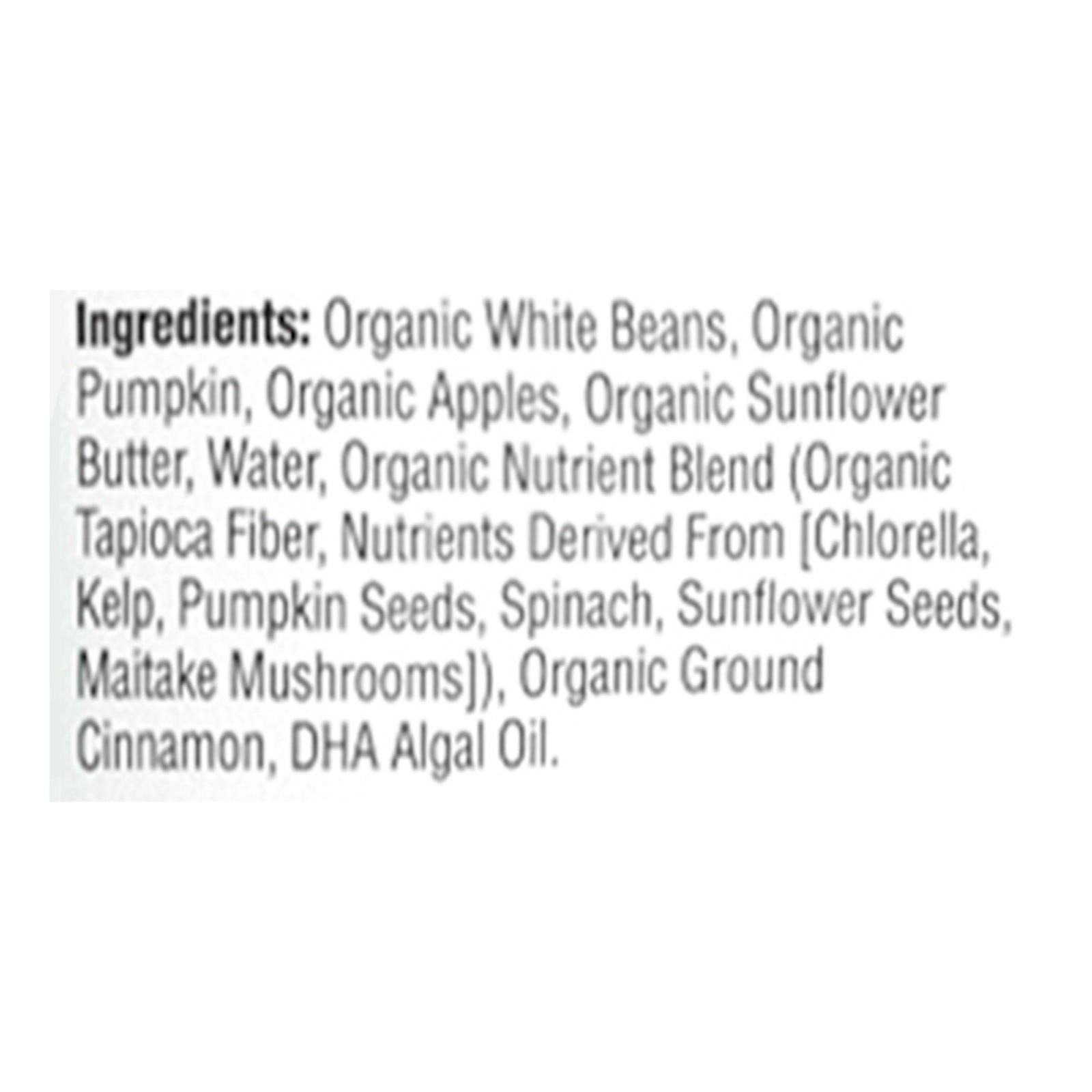 Cerebelly Organic White Bean Pumpkin Apple Puree for Babies (Case of 6 - 4 Oz)