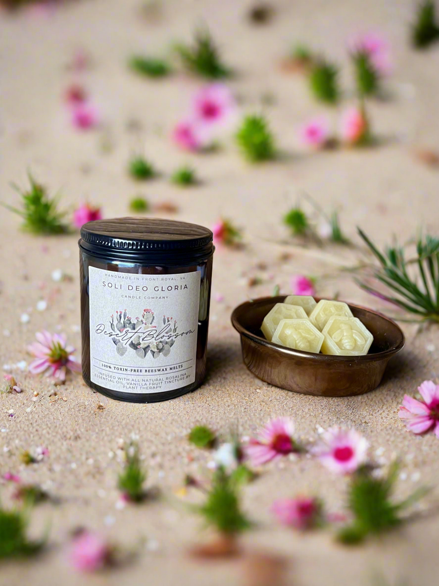Soli Deo Gloria Candle Company Beeswax Wax Melts | Natural Essential Oil Wax Melts